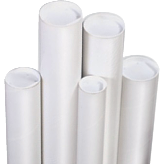 Verzendkoker CleverPack A1 650x50x1.5 met doppen wit pak à 5 stuks