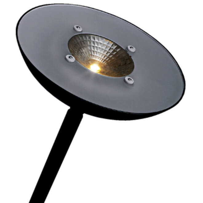 Vloerlamp Hansa led First zwart staal