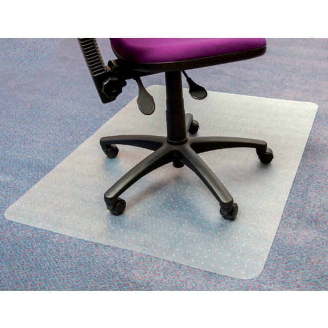 Stoelmat Floortex PVC 120x150cm voor zachte vloeren