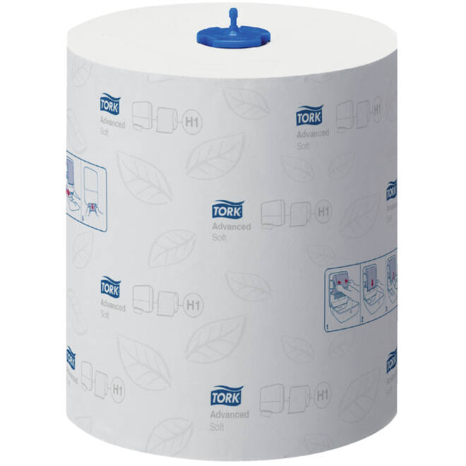 Handdoekrol Tork Matic H1 advanced 2-laags scheurbestendig 150m wit 290067