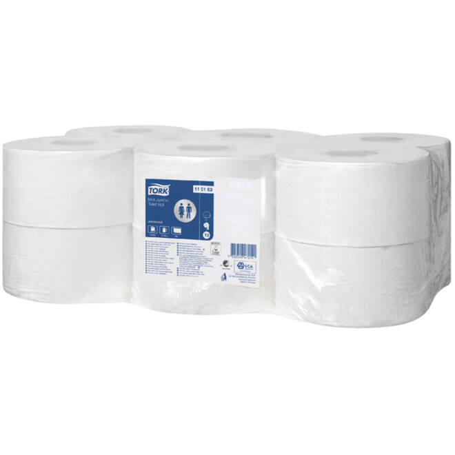 Toiletpapier Tork T2 Universal 1-laags 240mtr wit 110163