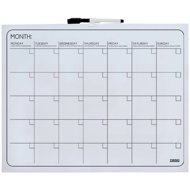 Planbord Desq maand 40x50cm magnetisch
