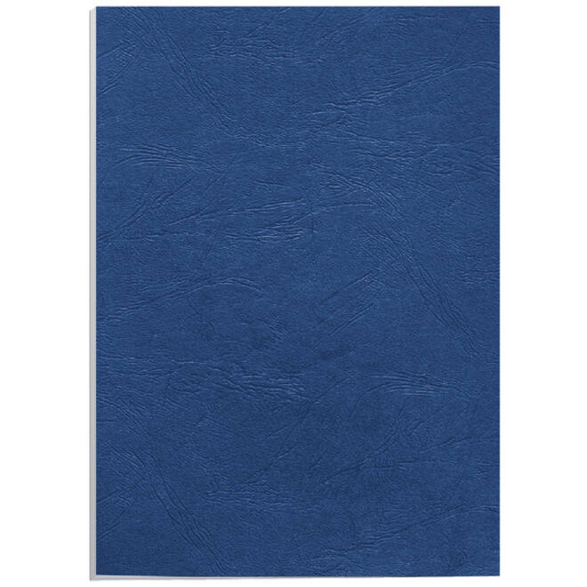 Voorblad Fellowes A4 lederlook royal blauw 100stuks