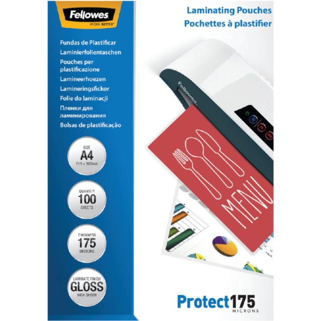 Lamineerhoes Fellowes A4 2x175micron glans 100stuks