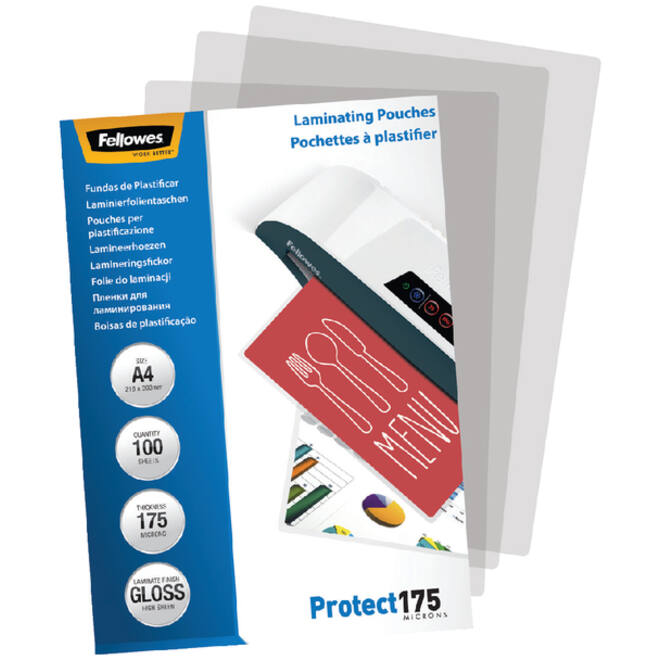 Lamineerhoes Fellowes A4 2x175micron glans 100stuks