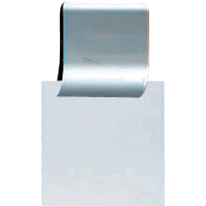 Klemlijst MAUL 3.5x4cm aluminium zelfklevend