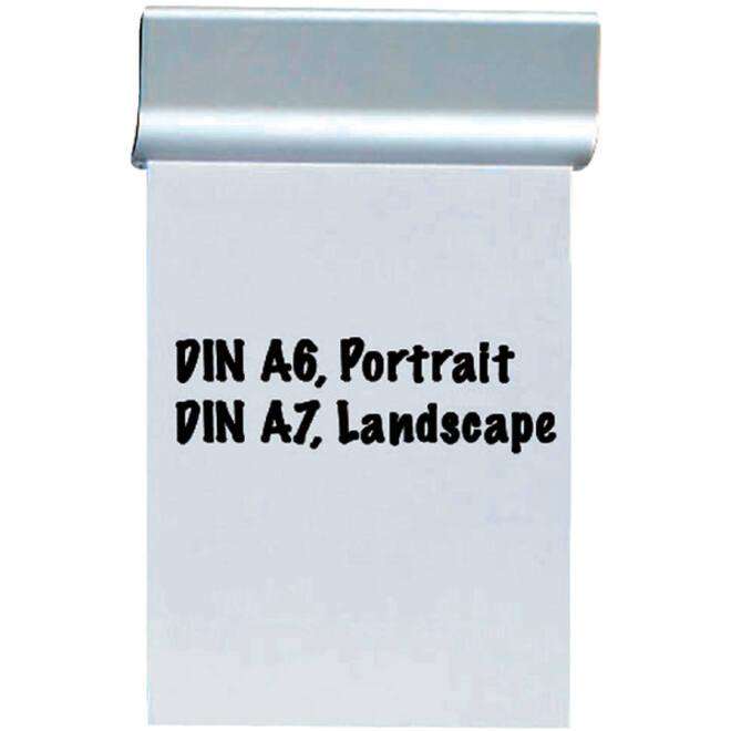 Klemlijst MAUL 11.3x4cm aluminium zelfklevend