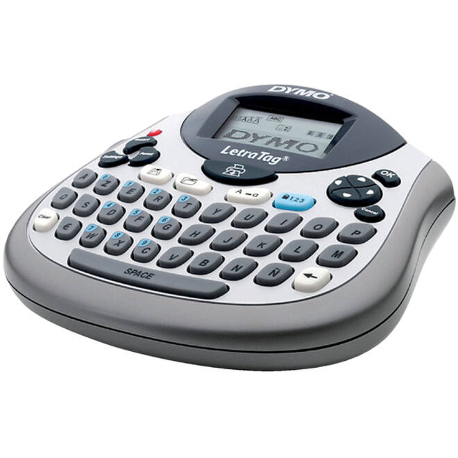Labelprinter Dymo LetraTag 100T draagbaar azerty 12mm zilver