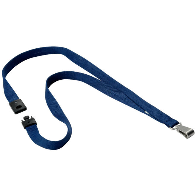 Textielkoord Durable 8127 met karabijnhaak nachtblauw