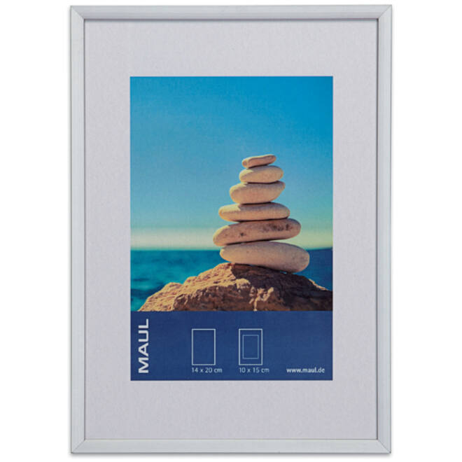 Fotolijst MAUL design 15x21cm aluminium frame zilver