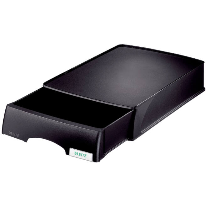 Brievenbak Leitz Plus met lade A4 maxi zwart