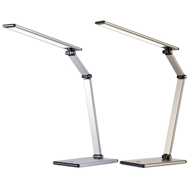 Bureaulamp Hansa led Slim zilvergrijs