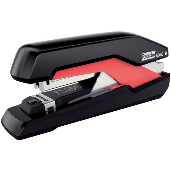 Bureaunietmachine Rapid Supreme fullstrip S1O60 60 vel zwart/rood