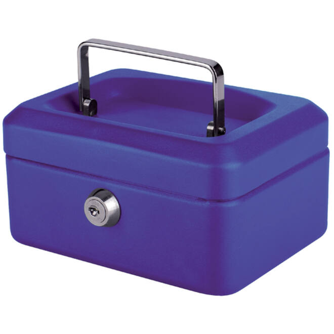 Geldkist Quantore 150x115x80mm blauw