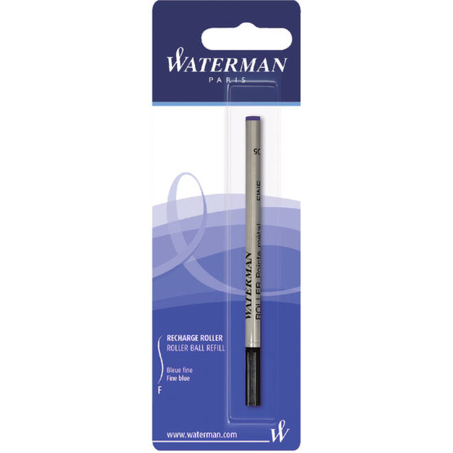 Rollerpenvulling Waterman fijn blauw blister à 1 stuk