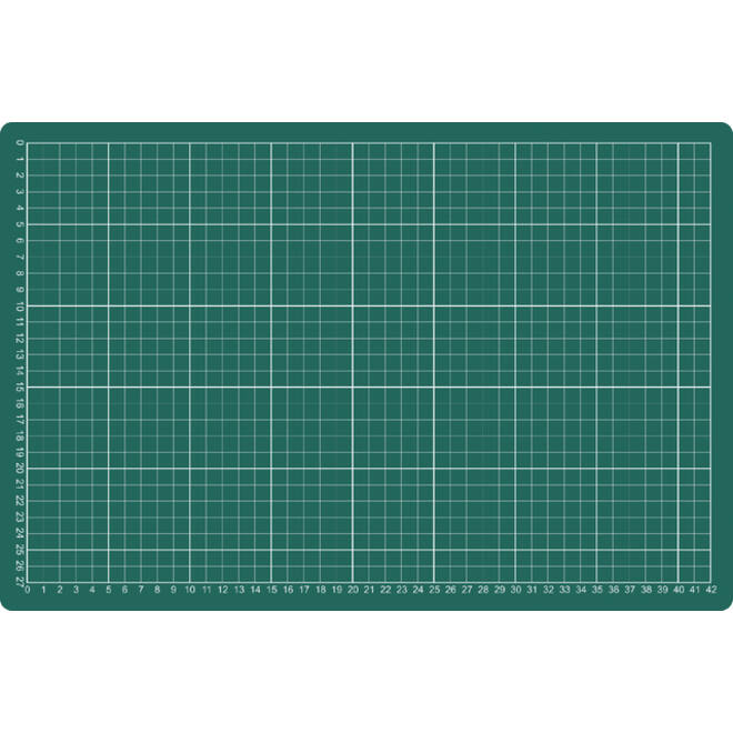 Snijmat A3 450X300mm groen
