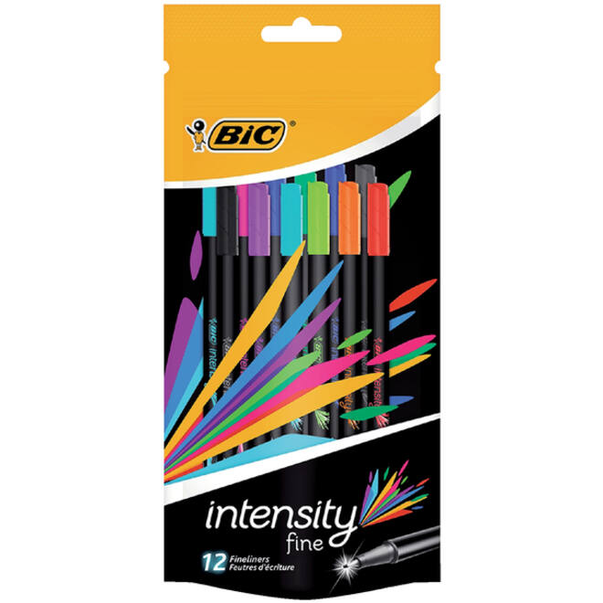 Fineliner Bic intensity 0.4mm assorti
