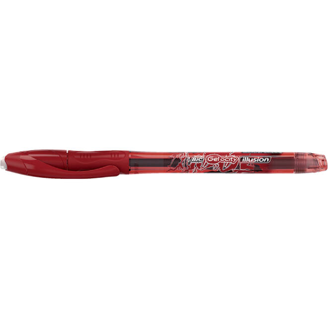 Gelschrijver Bic Gel-ocity illusion medium rood