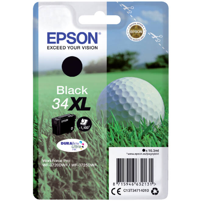 Inktcartridge Epson 34XL T3471 zwart