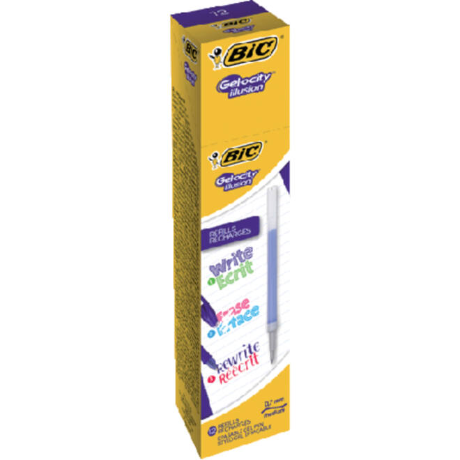 Gelschrijvervulling Bic Gel-ocity illusion medium blauw