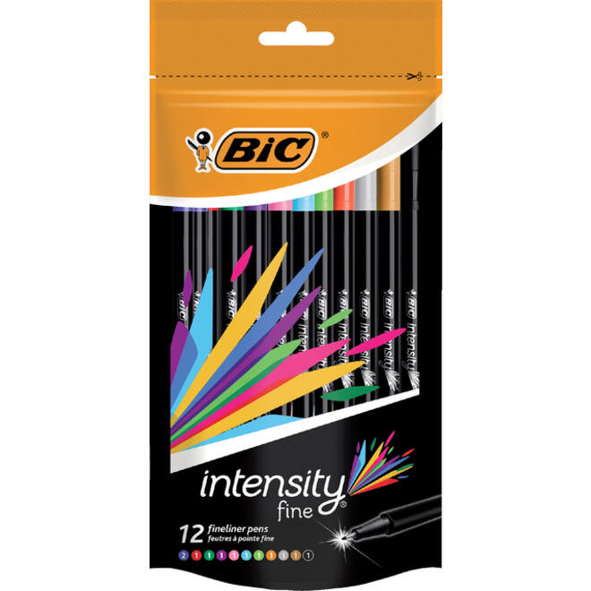 Fineliner Bic intensity 0.4mm assorti