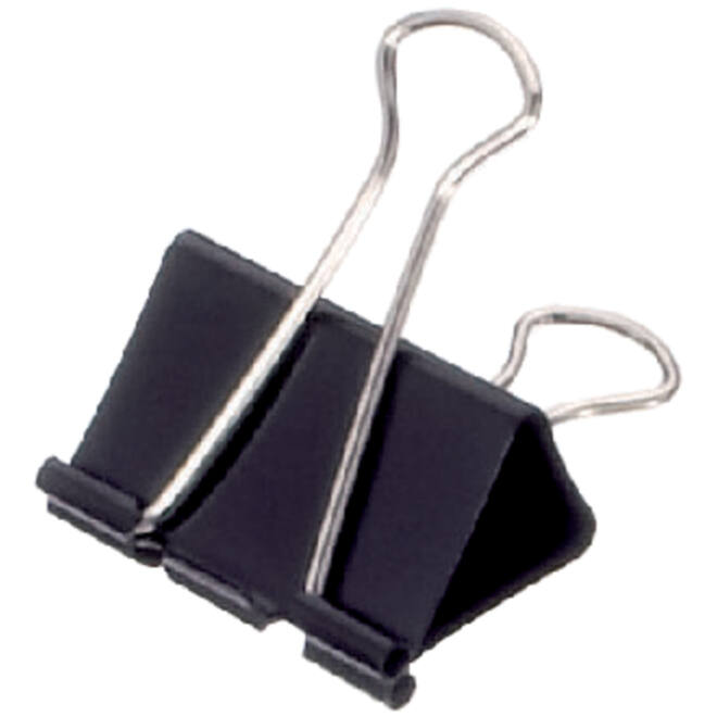 Papierklem MAUL 213 Foldback 40mm capaciteit 17mm zwart