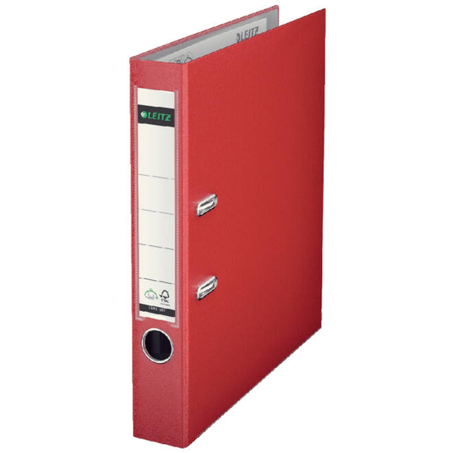 Ordner Leitz 1015 180° 52mm PP A4 rood