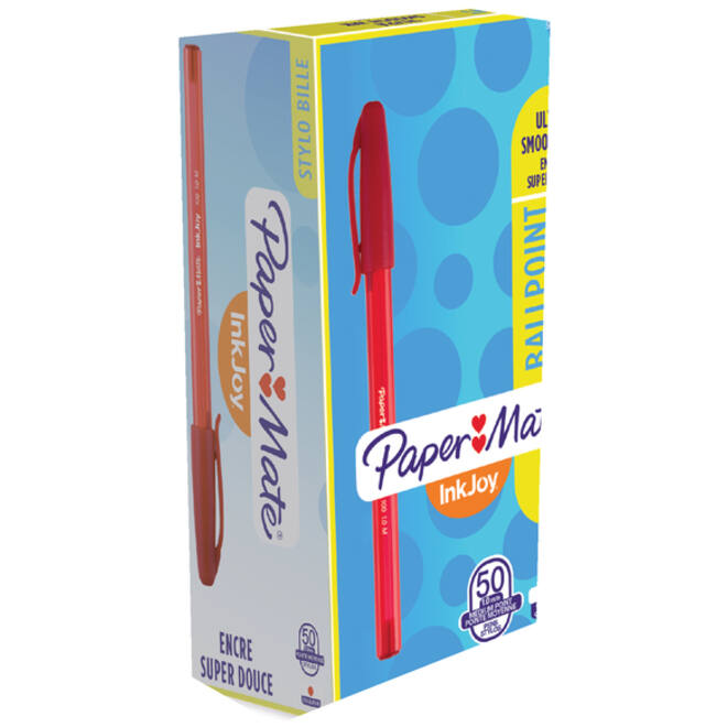 Balpen Paper Mate Inkjoy 100 medium rood