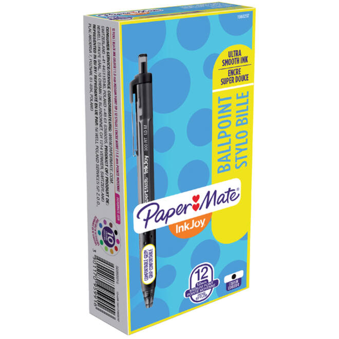 Balpen Paper Mate Inkjoy 300RT medium zwart