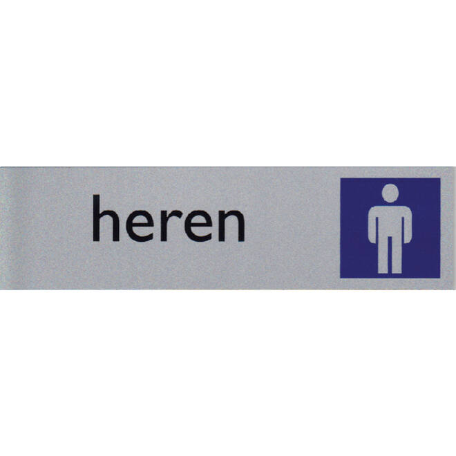 Infobord pictogram heren 165x44mm