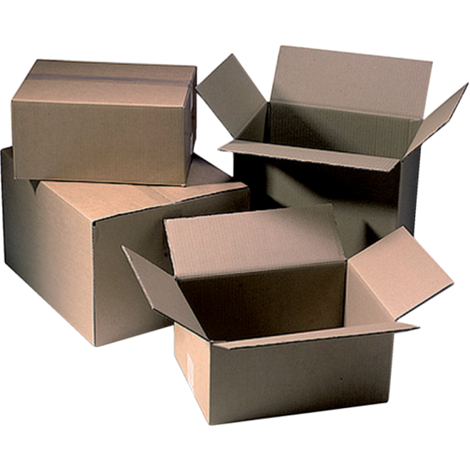 Verzenddoos CleverPack enkelgolf 200x200x110mm bruin pak à 30 stuks