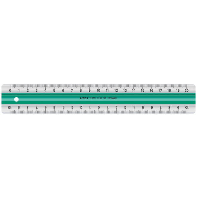 Liniaal Linex super S20 20cm transparant