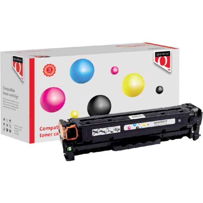 Tonercartridge Quantore alternatief tbv HP CC530A 304A zwart