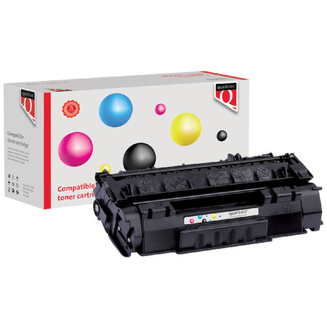 Tonercartridge Quantore alternatief tbv HP Q7553A 53A zwart