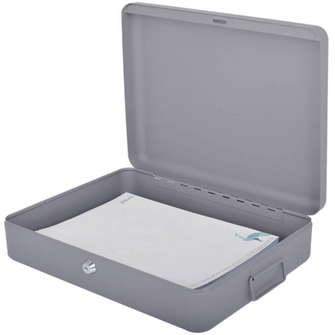 Documentenkist Pavo 370x280x90mm donkergrijs