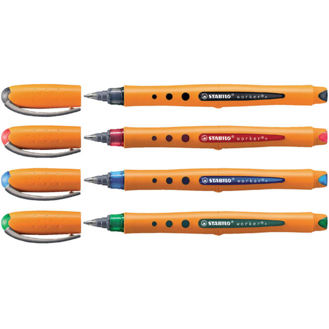 Rollerpen STABILO worker 2018/41 medium blauw
