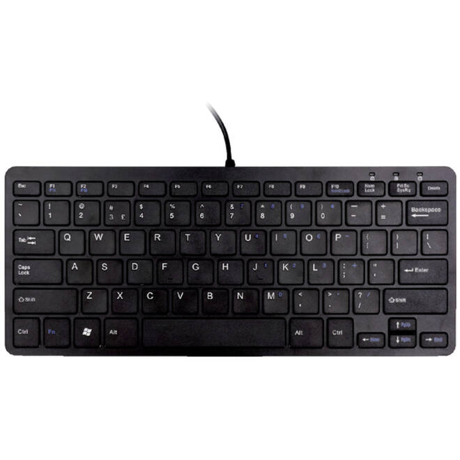 Ergonomisch toetsenbord R-Go Tools Compact Qwerty zwart