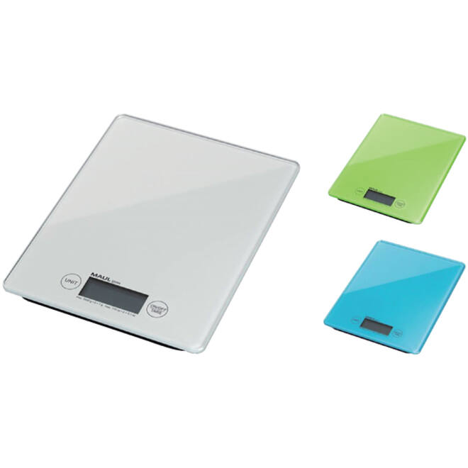 Briefweger MAUL Gloss tot 5000 gram glazen plateau inclusief batterij wit