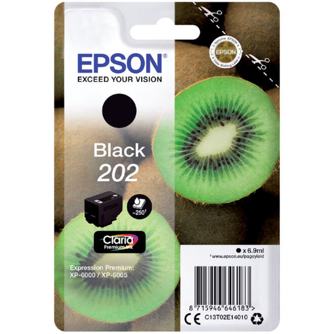 Inktcartridge Epson 202 T02E14 zwart