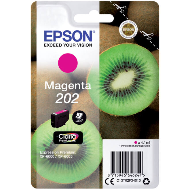 Inktcartridge Epson 202 T02F34 rood