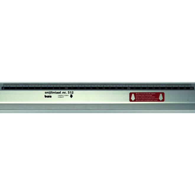 Snijliniaal Bura 512 Antica 30cm aluminium
