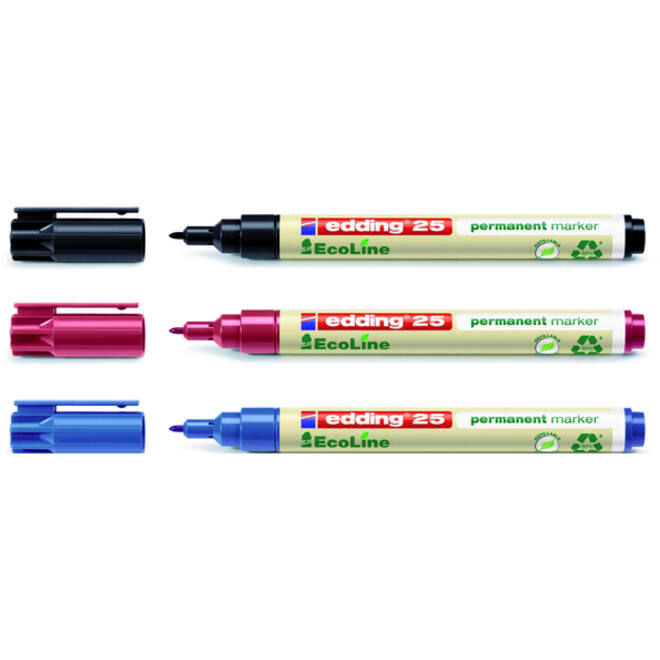 Viltstift edding 25 Ecoline rond 1mm zwart