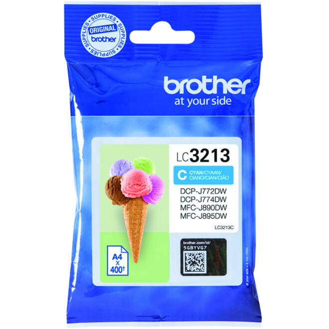 Inktcartridge Brother LC-3213C blauw