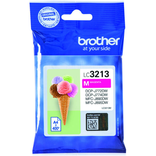 Inktcartridge Brother LC-3213Mrood