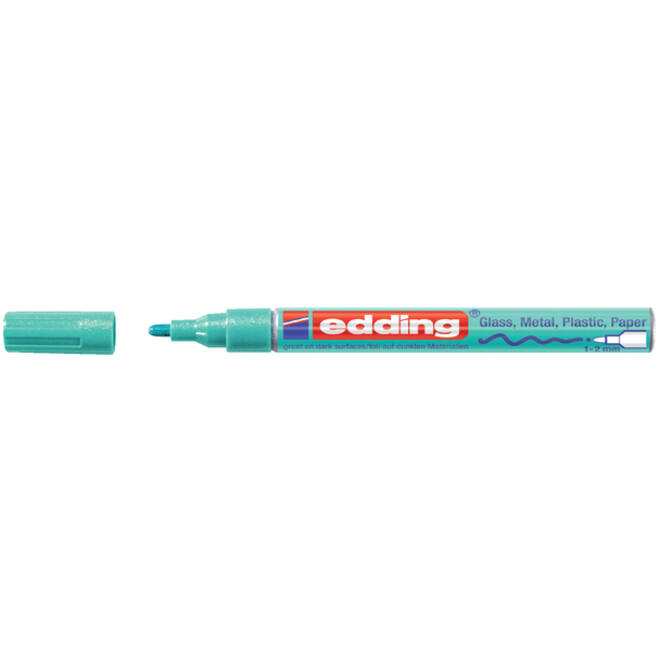 Viltstift edding 751 lakmarker rond 1-2mm metallic groen