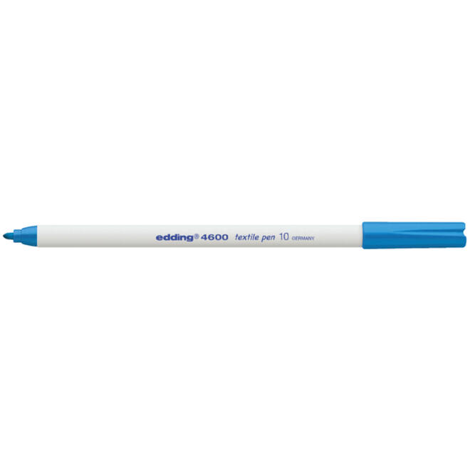 Viltstift edding 4600 textiel rond 1mm lichtblauw
