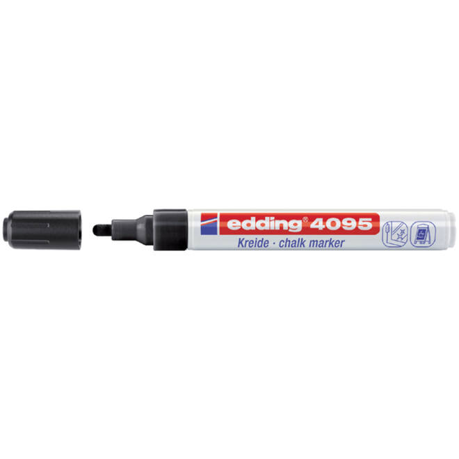 Krijtstift edding 4095 rond 2-3mm zwart