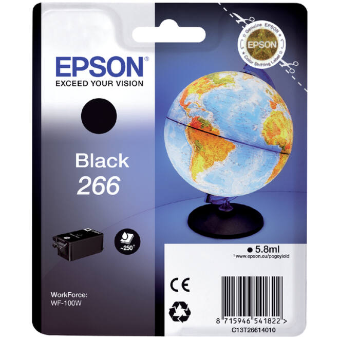 Inktcartridge Epson 266 T2661 zwart