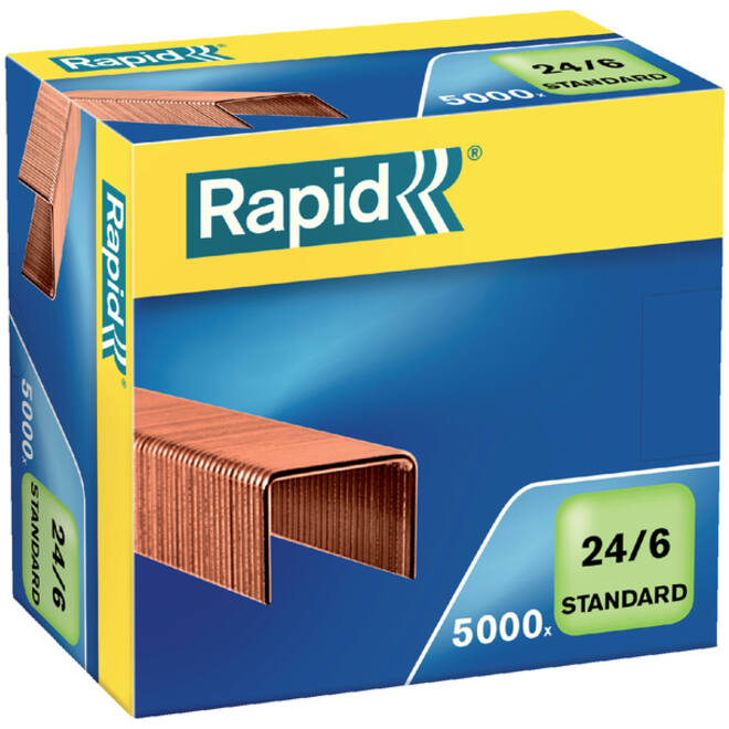 Nieten Rapid 24/6 verkoperd standaard 5000 stuks