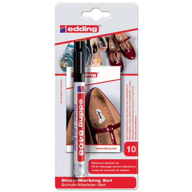 Viltstift edding 8408 schoenen rond 0.75mm zwart